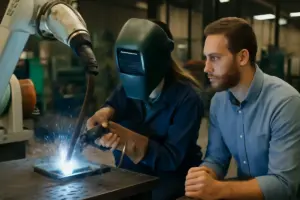 Partecipare a workshop di saldatura robotizzata: l’abilità che sorprende nei colloqui tecnici