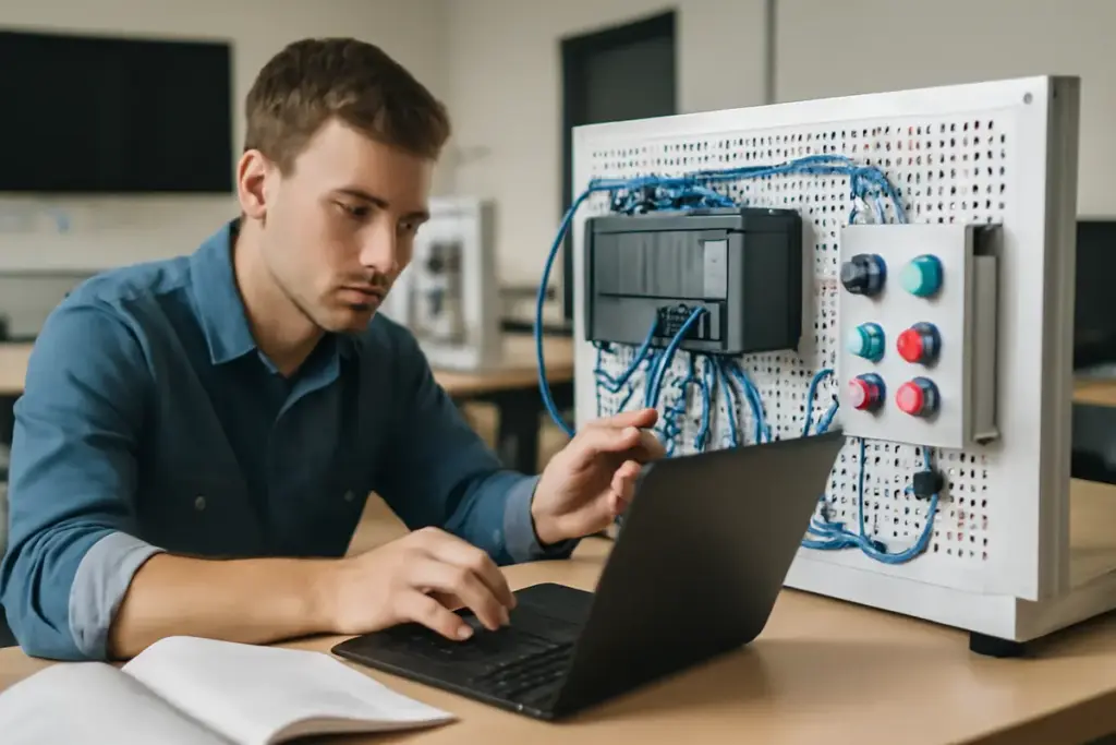 Corsi di programmazione PLC con esercitazioni pratiche: il dettaglio che conquista i recruiter